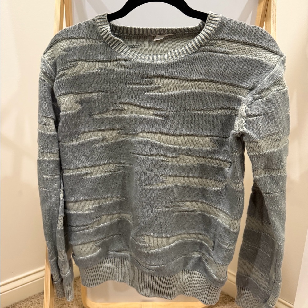 Crewcuts textured green crewneck Sweater for boys size xl